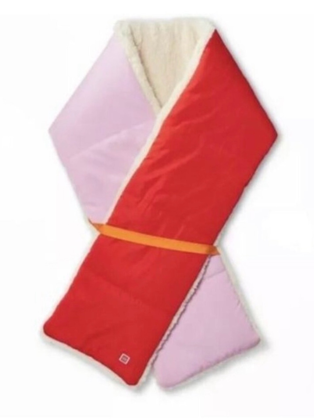 LEGO Quilted Sherpa-Lined Scarf - Red and Pink - Picture 6 of 6